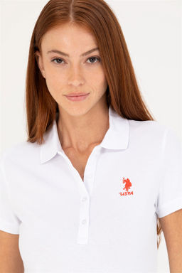 U. S. Polo Assn Женская белая базовая футболка - U.s. polo assn фото 3