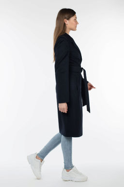 Пальто женское демисезонное (пояс) - El podio фото 5