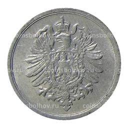 Монета 1 пфенниг 1917 года F Германия