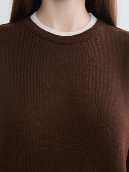 Bisiklet Yaka Kad?n Triko Kazak