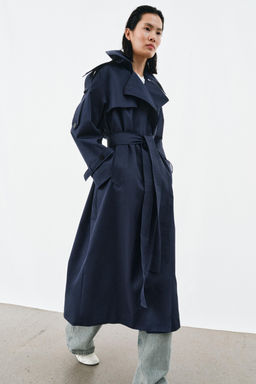 TRENCH OVERSIZE CINTUR?N ZW COLLECTION / Azul - Zara фото 6