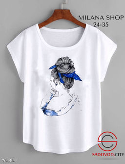 Футболка с рисунком для женщин - Zum ming фото 2