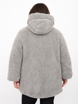 Куртка из эко меха KR00769GRY24 - Артесса фото 6