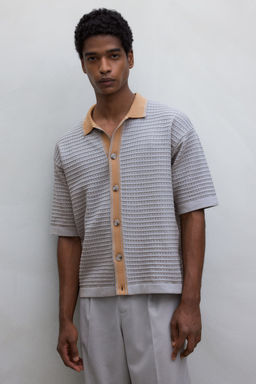 Camisa en punto pointelle Regular Fit - H&m фото 2