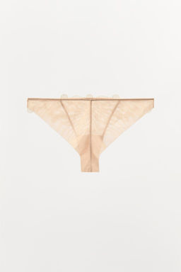 EMBROIDERED MESH BRIEFS - Zara фото 5