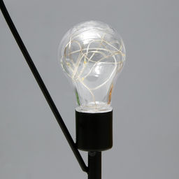 Ночник настольный "Сердце" LED от батареек 3хААА черный 11х16,5х36,4 см RISALUX