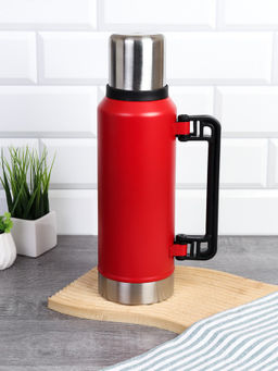 Термос 1,2 л со складной ручкой / STR-270 /уп 24/ Красный - ГалеонТрейд фото 2