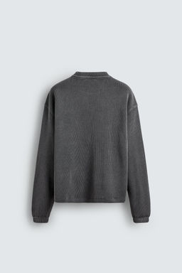 SUDADERA ESTRUCTURA LAVADA / Azul lavado