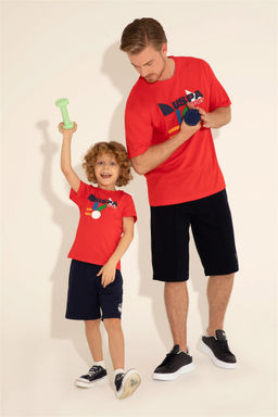 U. S. Polo Assn / Красная футболка с круглым вырезом для мальчиков