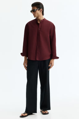 Camisa en mezcla de lino Relaxed Fit - H&m фото 5