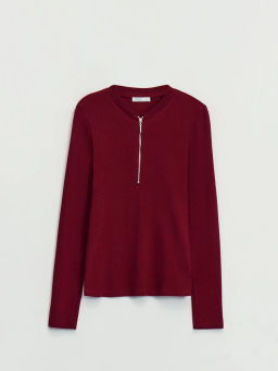 Джемпер на молнии из хлопка / Zarina