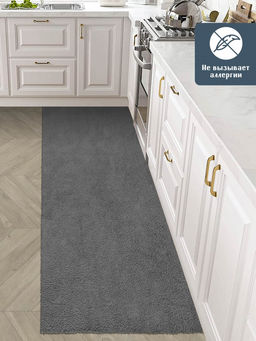 Коврик НАНОХЛОПОК SHAHINTEX 80х200 серый 03 S  фото 3