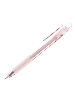 Цена за 10 шт. Ручка гелевая автоматическая 0.5 мм, стержень черный, резиновый держатель, прозрачный корпус - Simaland фото 2