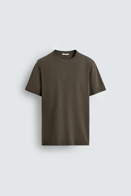 CAMISETA SLIM FIT B?SICA / Vis?n oscuro - Zara фото 6