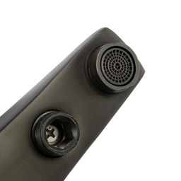 Смеситель для ванны ZEIN Z3842, однорычажный, душевой набор, лейка 5 режимов, графит