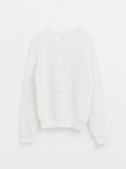 CONTE Фактурный джемпер из объемной пряжи с органическим хлопком LDK 126 off-white