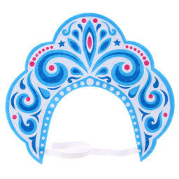 Кокошник карнавальный Зимняя королева, фетр
