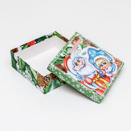 Коробки новогодние подарочные 3 в 1 С Новым годом, 19?19?7.5 - 14?14?4 см