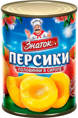 Персики половинки в сиропе 410г
