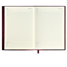 Ежедневник недатированный ESCALADA, А5+, 160 л., арт. 67191/ 10 ШЕВРЕТ БОРДОВЫЙ