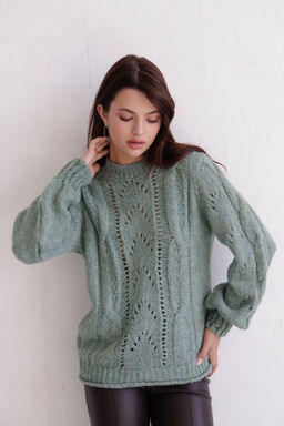 10421 Джемпер из шерсти фисташковый - Martichelli фото 4