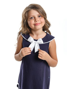 Платье для девочки UD 1427 синий - Mini maxi фото 4