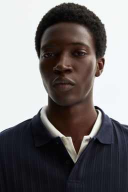 Polo en punto con textura Slim Fit - H&m фото 11