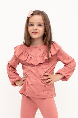 КР 302177/кирпичная пыль,сердечки к425, джемпер