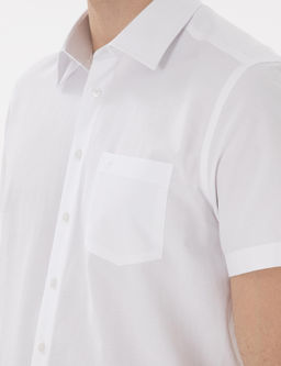 Beyaz Basic Regular Fit K_sa Kollu Cepli G_mlek - Pierre cardin фото 7