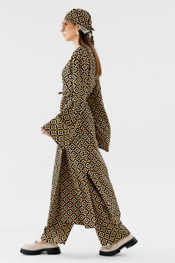 Костюм NIKVA н554-1 ромбы апельсин  фото 2