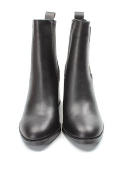 01-PCM450-1 BLACK Ботинки Челси демисезонные женские (натуральная кожа, байка) - Фабричный китай фото 11