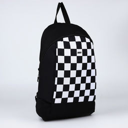 Рюкзак школьный текстильный Lucky, 46×30×10 см, вертикальный карман, чёрный