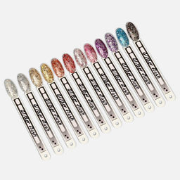 Гель лак для ногтей, с блёстками, трехфазный, 8 мл, LED/UV, прозрачный, розовый (09)