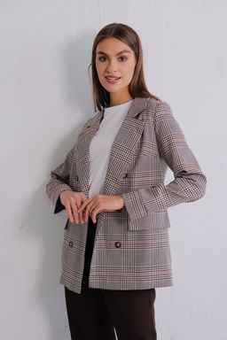 11827 Жакет двубортный в клетку - Martichelli фото 13