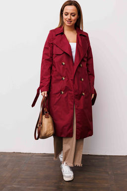 Плащ AURA 7035-176 марсала  фото 4