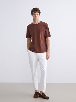 Bisiklet Yaka Penye Erkek Ti??rt