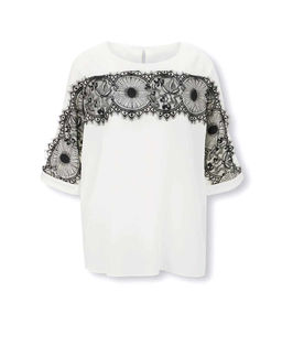 Блузка, экрю - Patrizia dini фото 2