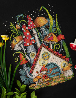 Набор для вышивания PANNA VS-7321 Грибной домик 19 х 24.5 см