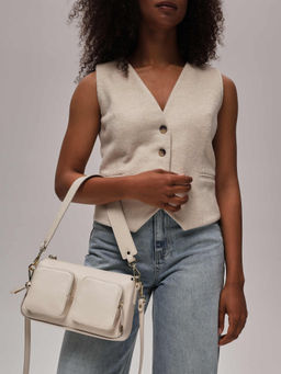 Сумка на плечо Deboro 31103 ванильное молоко