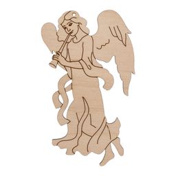 Заготовка для декорирования Mr. Carving ВД-1165 Подвеска фанера 0.3 см Ангел 3(5.5х8.5см.)