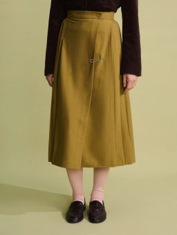 Миди юбка с брошью / Zarina