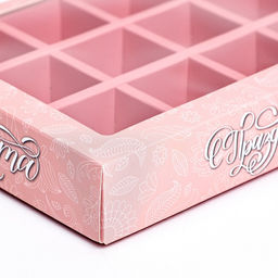 Цена за 2 шт. Коробка для 12 конфет 8 марта 19?15?3.6 см