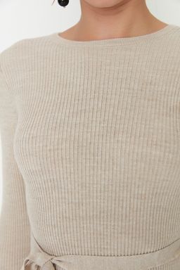 Tas Midi Triko Kemer Detayl? Elbise TWOAW22EL0009