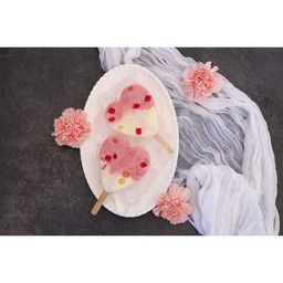 Форма для мороженого Сердечко, силикон, 19.5?14?2.5 см, 2 ячейки (8.4?9 см), МИКС