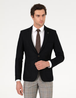 Siyah Slim Fit Ceket