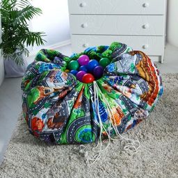 Игровой коврик-сумка для детей Дороги, размер 200х155x0,5 см, Крошка Я  фото 2