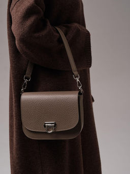 Сумка кожаная Azaro 30741 тауп соло