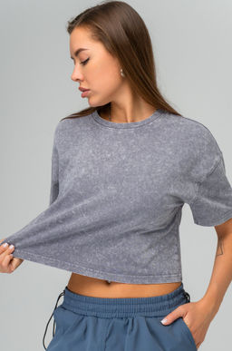 Женская укороченная футболка Happyfox