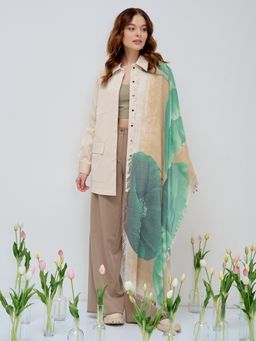 Большой, красивый палантин. Рисунок на полотно наносится вручную - Tantino фото 2