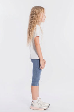 Велосипедки с лайкрой М21418Лб Белый - Елена фото 3